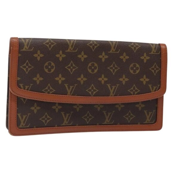 LOUIS VUITTON Monogram Pochette Dam GM Clutch Bag M51810 LV Auth am8998 - Picture 1 of 16